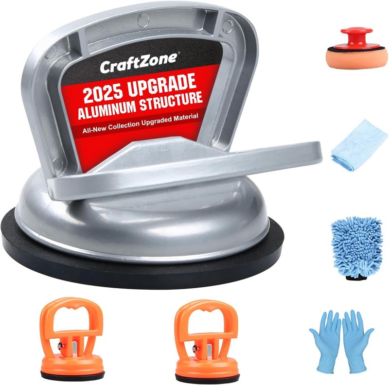 CRAFTZONE Store أداة سحب الخدوش، مجموعة أدوات سحب الخدوش للسيارات 7 قطع، أداة قوية لإزالة الخدوش للسيارات، مجموعة إصلاح الخدوش لهيكل السيارات، الزجاج، الشاشة، والأشياء المتحركة - Image 1